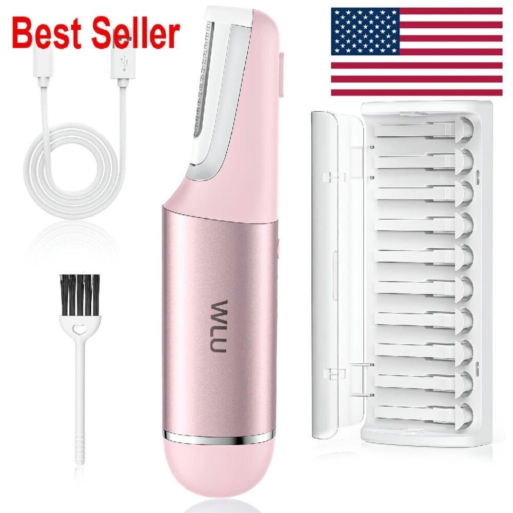 Sonic Dermaplaning Tool Professional Facial Razor 10 Blades LED Light - Picture 1 of 8